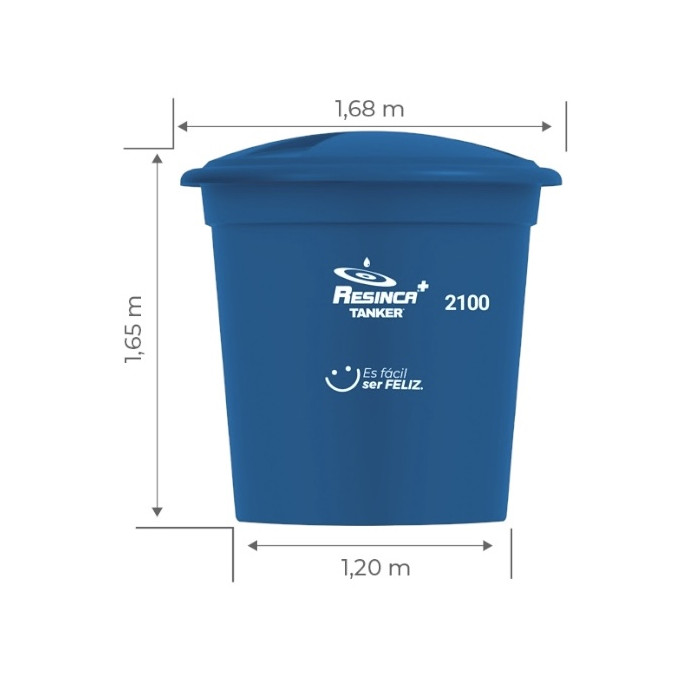 👉 Super tanque cónico 2100lts. Resinca