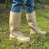 ✔Bota de PVC caña larga beige. Bellota