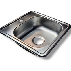Fregadero ponch 48 X 48 acero inoxidable. Imaf