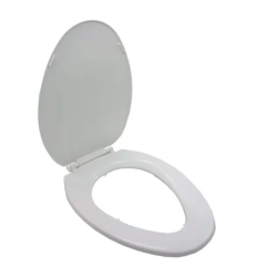 Tapa para poceta blanca elongada