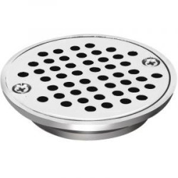 Rejilla redonda 2" metal cromada anti cucaracha. Lf