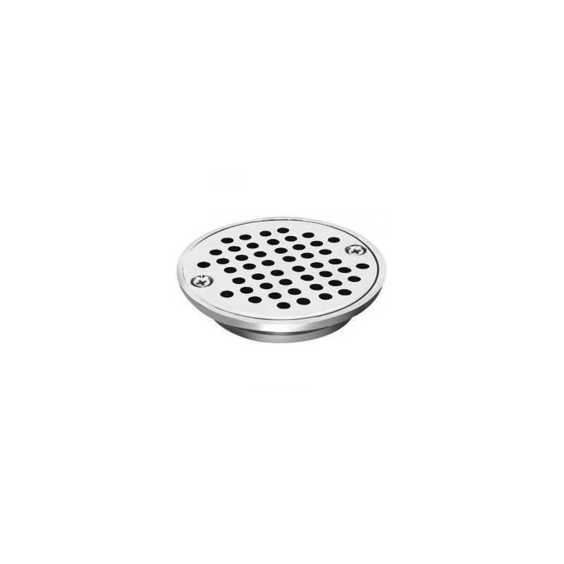 Rejilla redonda 2" metal cromada anti cucaracha. Lf