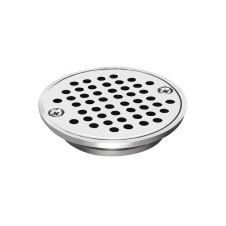 Rejilla redonda 2" metal cromada anti cucaracha. Lf