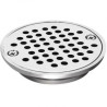 Rejilla redonda 2" metal cromada anti cucaracha. Lf