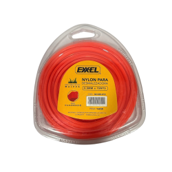 👉Nylon para desmalezadora 3.3mm x 15mts. Exxel