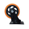 👉Rueda giratoria 4" naranja. Exxel