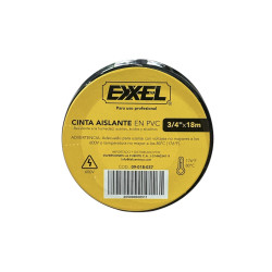 👉 Teipe 3/4 para electricidad 18mts. Exxel
