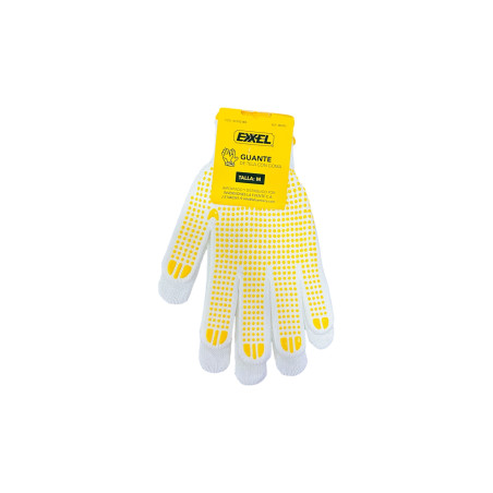 Guantes de tela con goma Exxel ✅