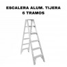 ✅ Hierro Palermo - ESCALERA ALUM TIJERA 6 TRAMOS