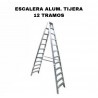 ✅ Hierro Palermo - ESCALERA ALUM TIJERA 12 TRAMOS